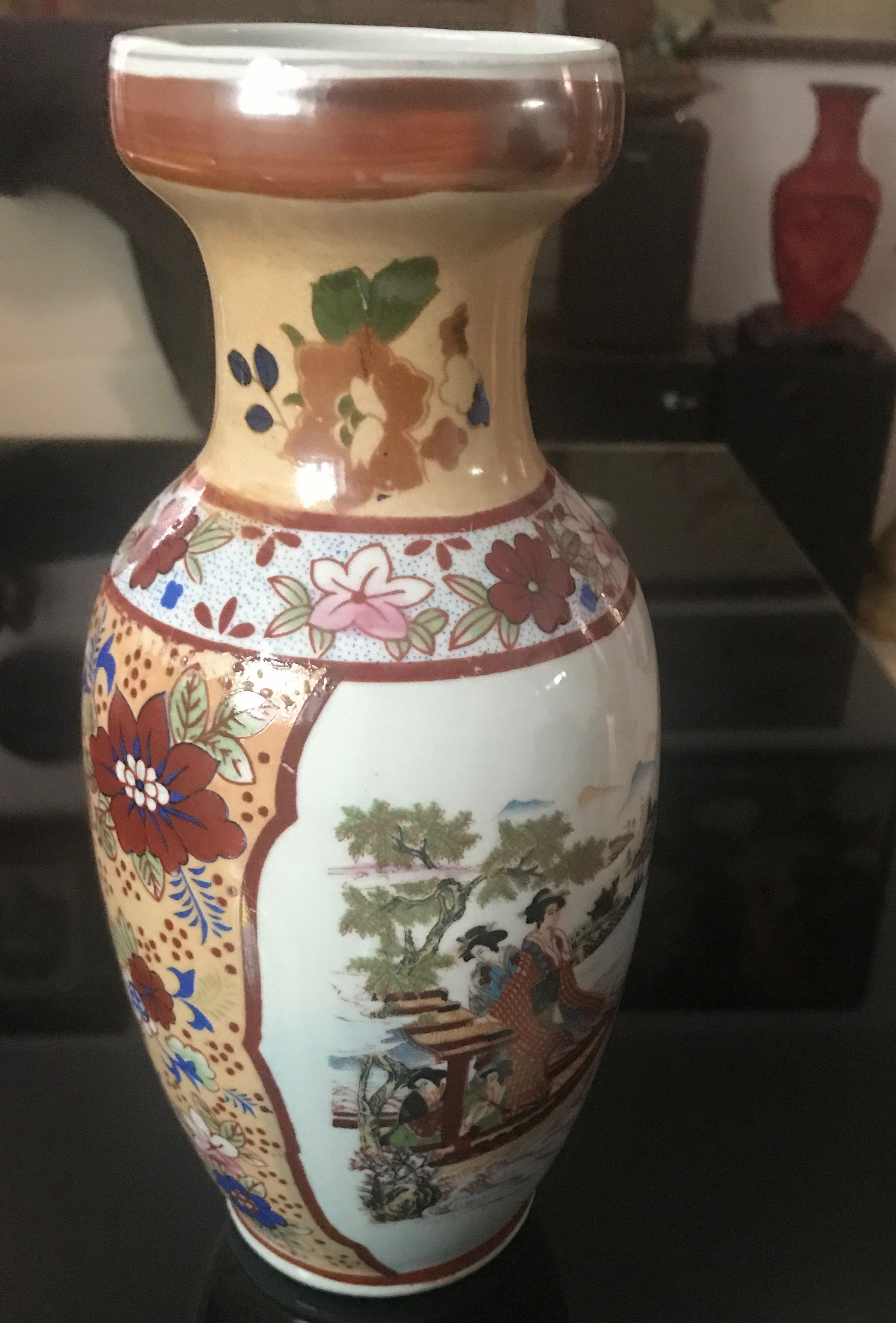 Vaso in ceramica Satsuma