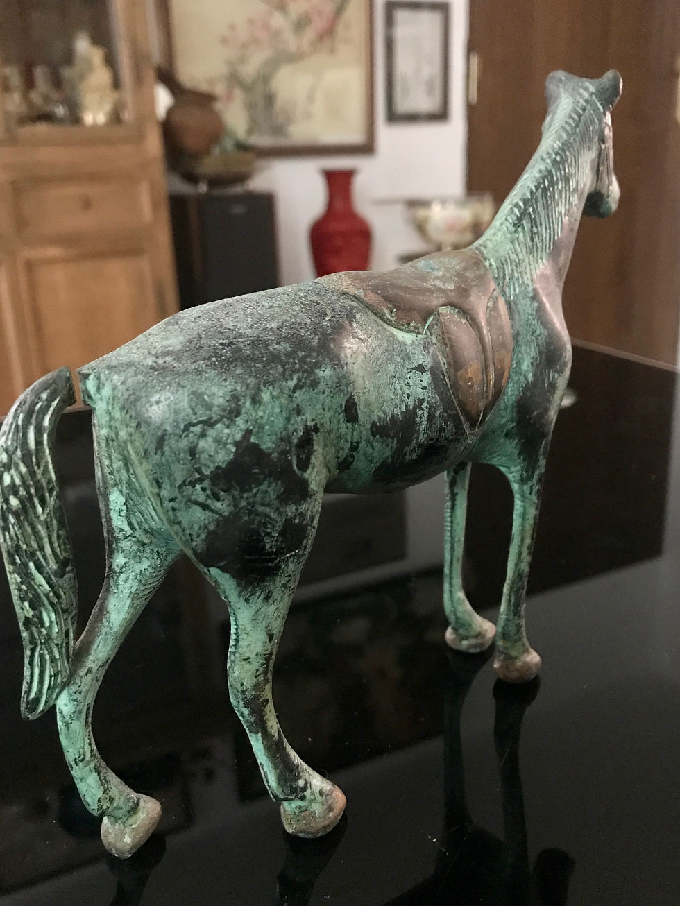 Miniatura: Antico cavallo in bronzo