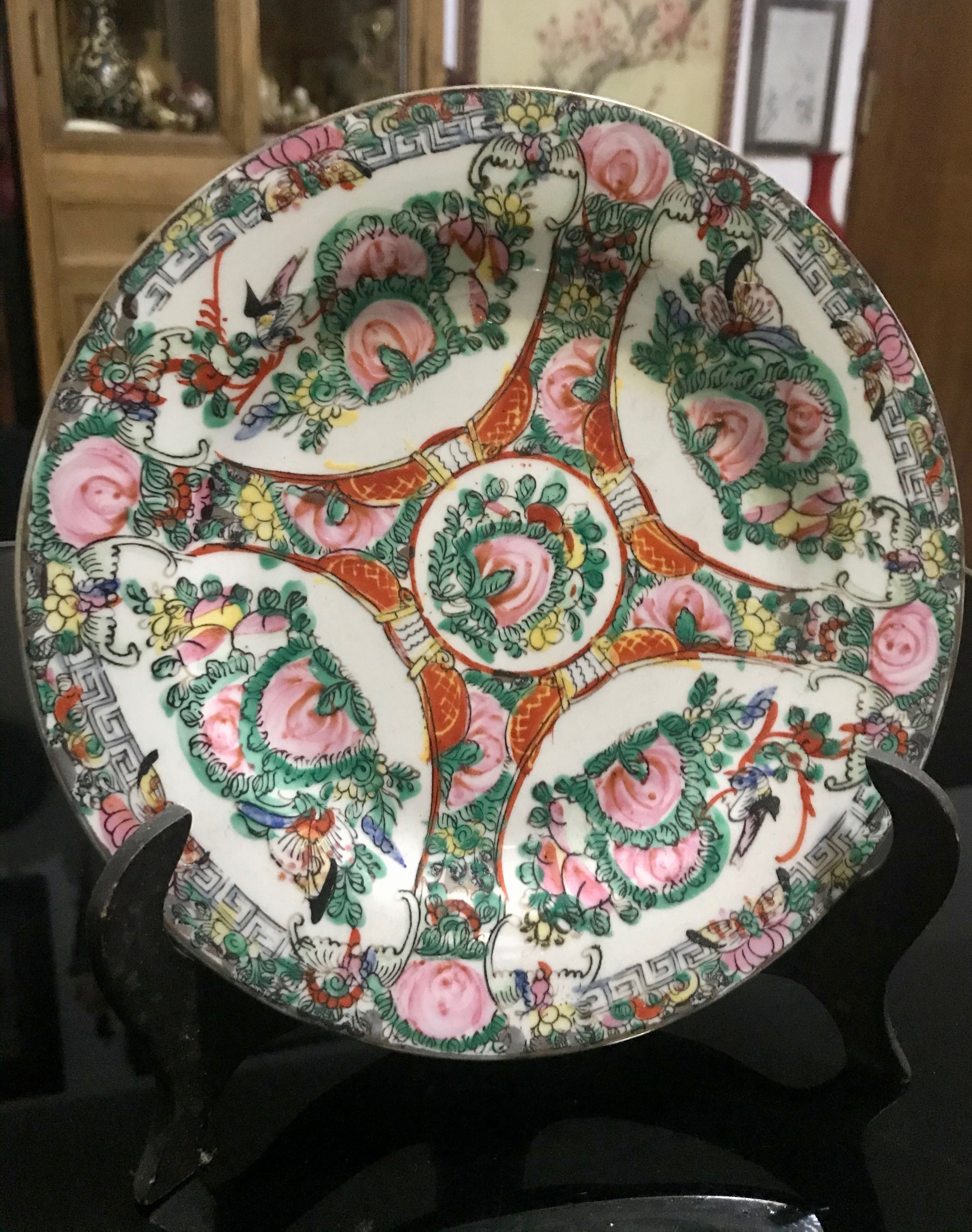 Antico piatto cina Rose family