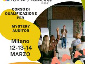 2027 - Marzo | Corso di qualificazione Mystery Auditor