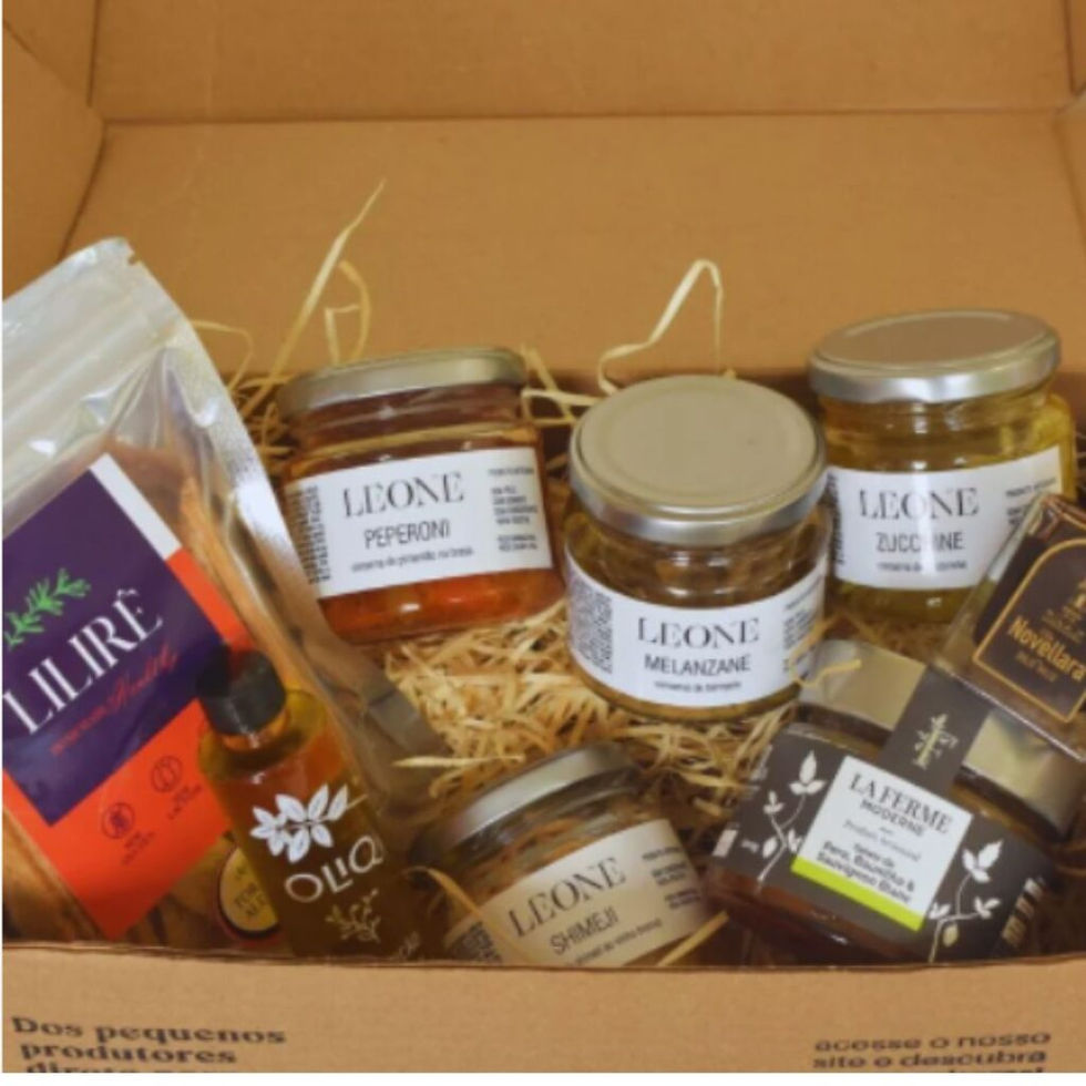 cesta de produtos artesanais, mamãe querida