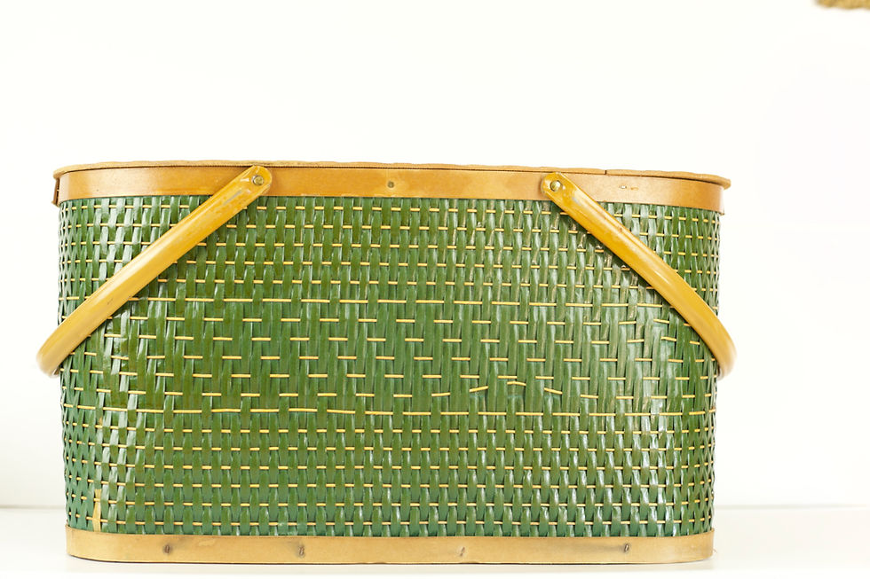 Thumbnail: Hawkins 1970's Era Picnic Basket
