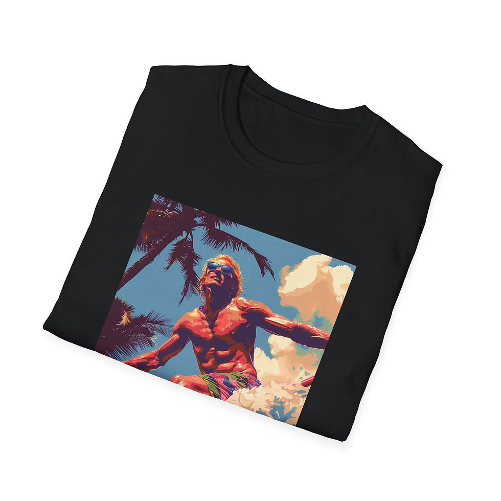 Thumbnail: Vintage Surfing Kelly T-Shirt | Unisex Softstyle Tee for Beach Lovers