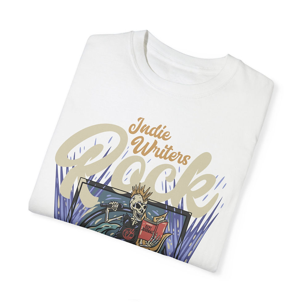 Thumbnail: Indie Writers Rock - Unisex Garment-Dyed T-shirt