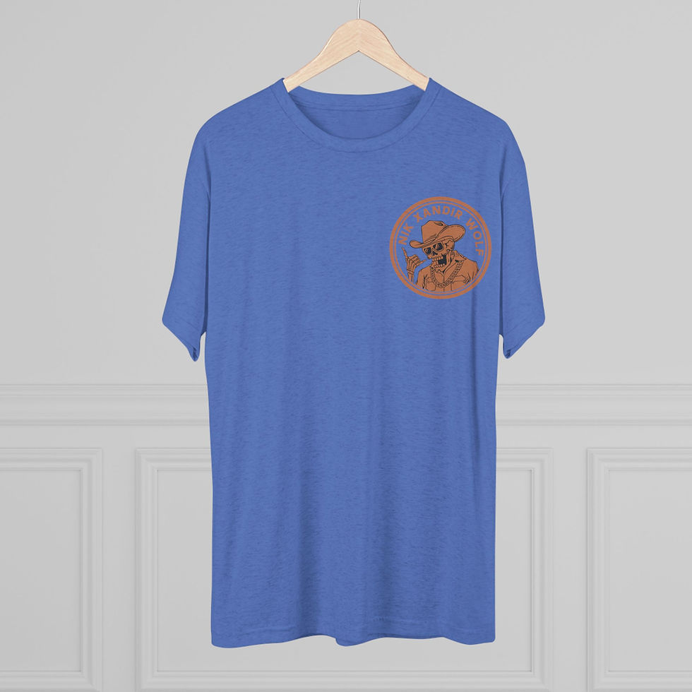 Thumbnail: Surf Cowboy T-Shirt — 'Surf Cowboy' Graphic Tee with Nick Xandir Wolf Logo