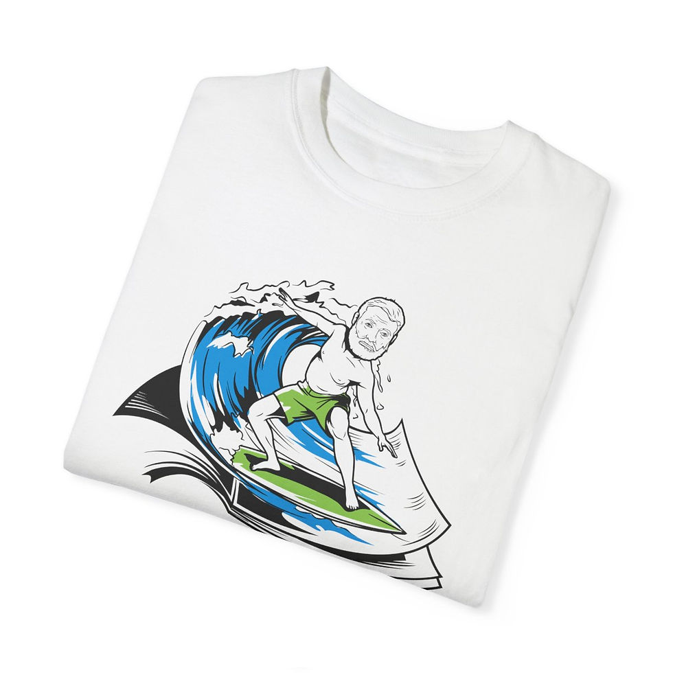 Thumbnail: Papa Hem Shred - Unisex Garment-Dyed T-shirt