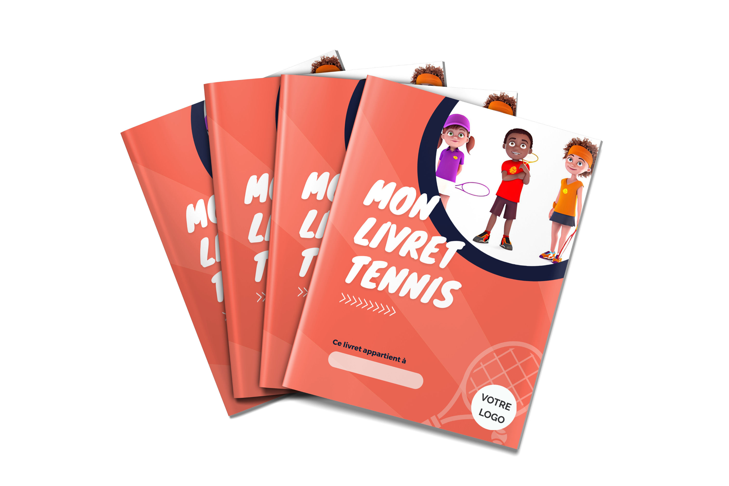 Lot de 200 Carnets Rouges