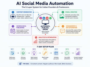 How to Automate Social Media with AI: A Practical Guide for Indian Founders & Freelancers