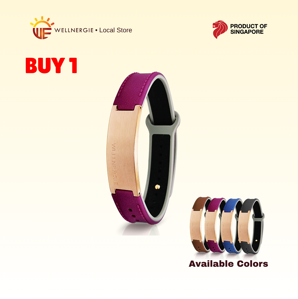 【1 LUXURY】 WELLNERGIE Weband Luxury Matte With Negative Ion Energy