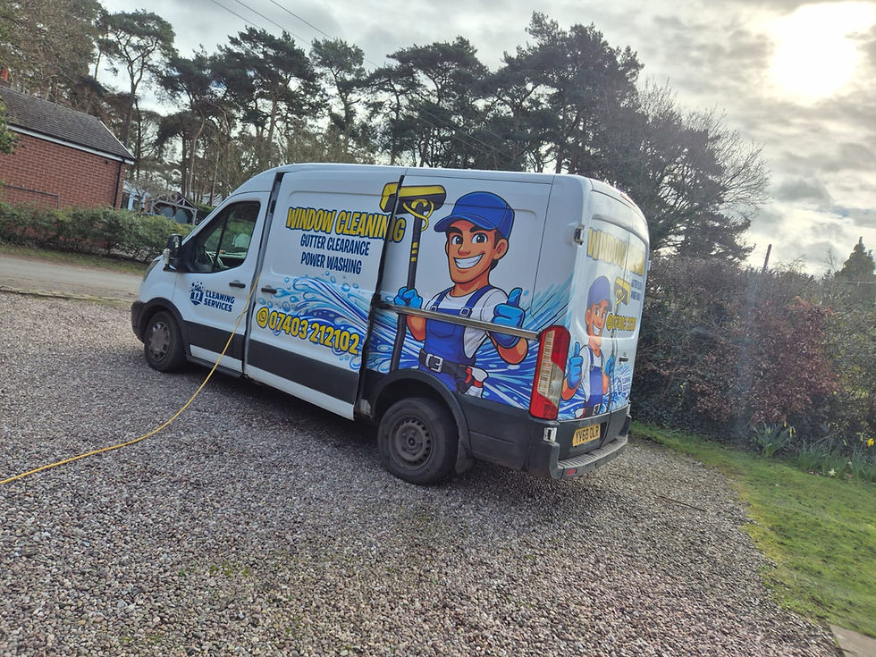 TJ Cleaning Services window cleaning van Nantwich Cheshire