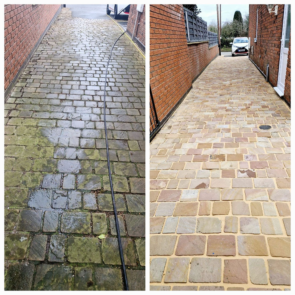 powerwash patio driveway