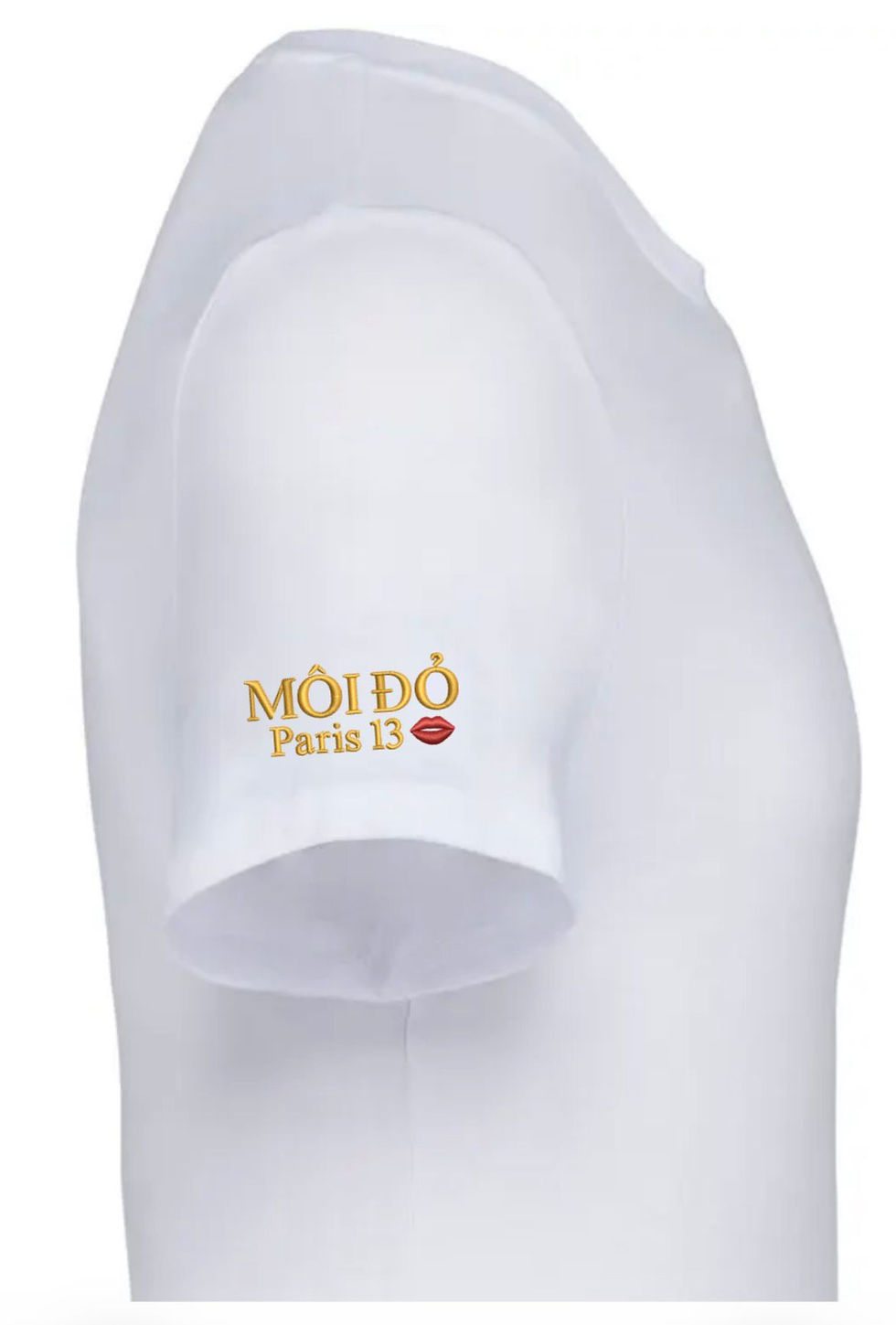 Miniature : T-shirt  BLANC Coupe Droite Ajustée UNISEXE porté par Alex en L