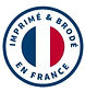 Le logo et la bouche sont soigneusement imprimés et brodés en France.