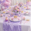 Light Purple Satin Table Runner