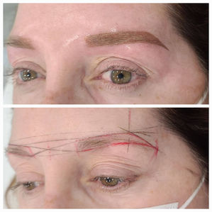 Brow permanent makeup