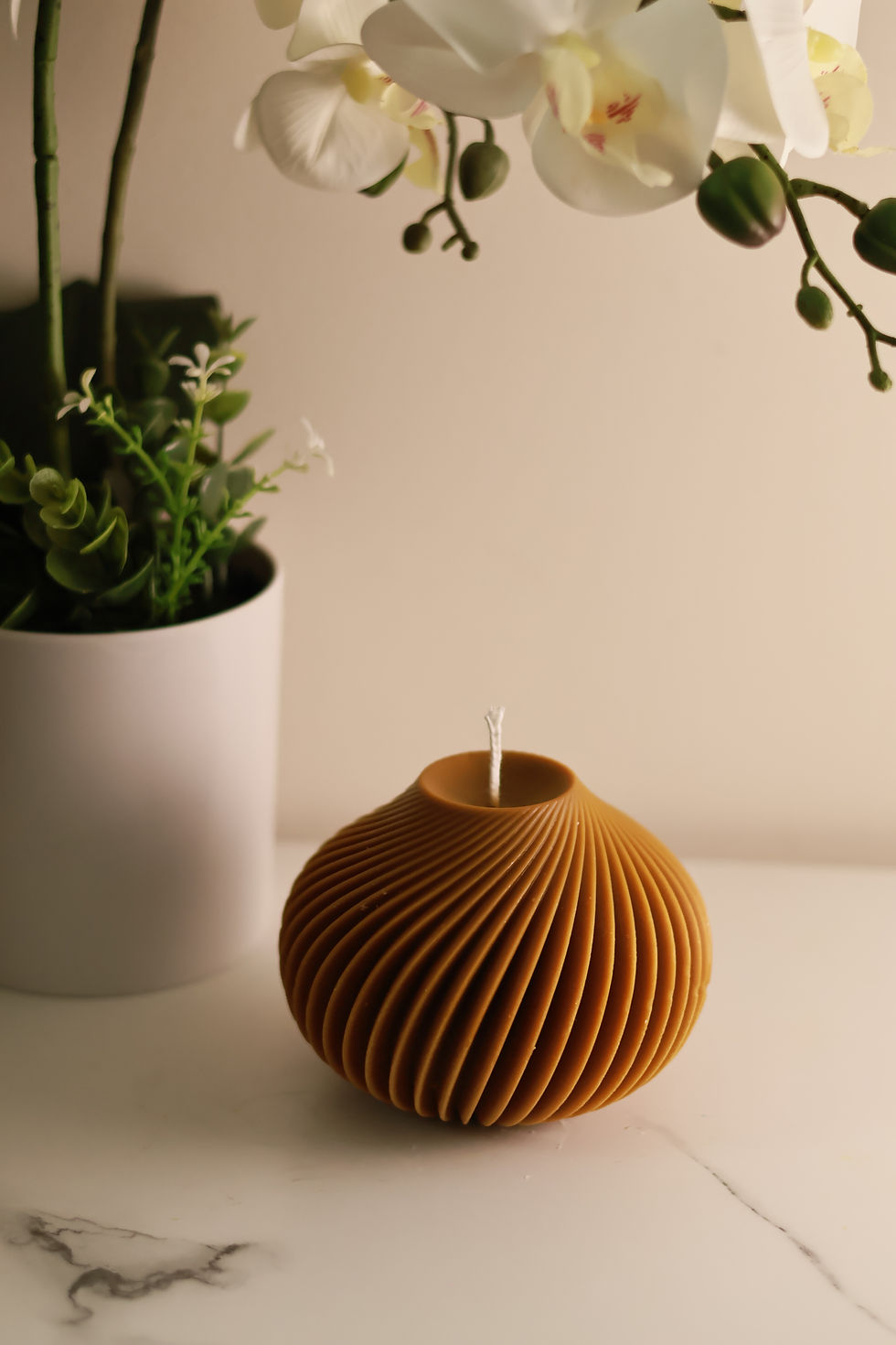 Decorative sculptural candles