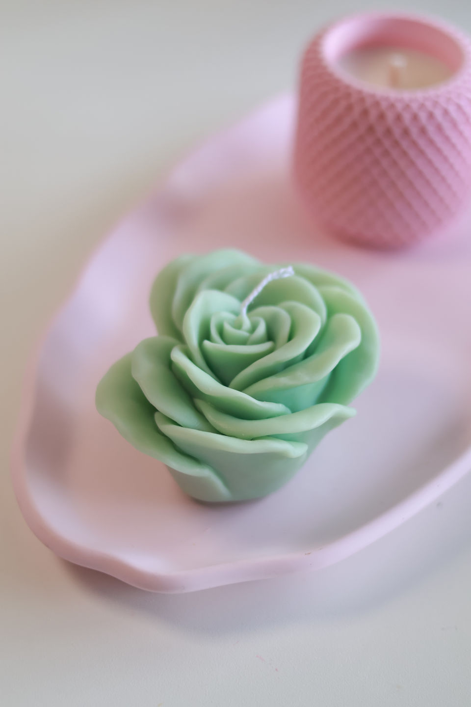 Floral-inspired candles