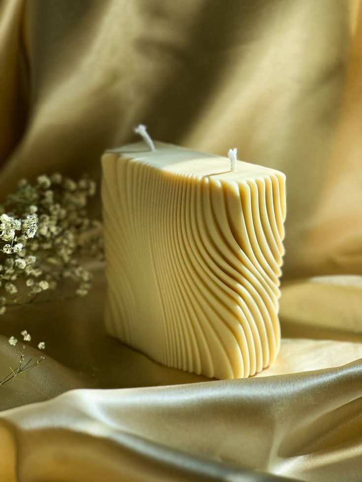 Handmade decorative candles