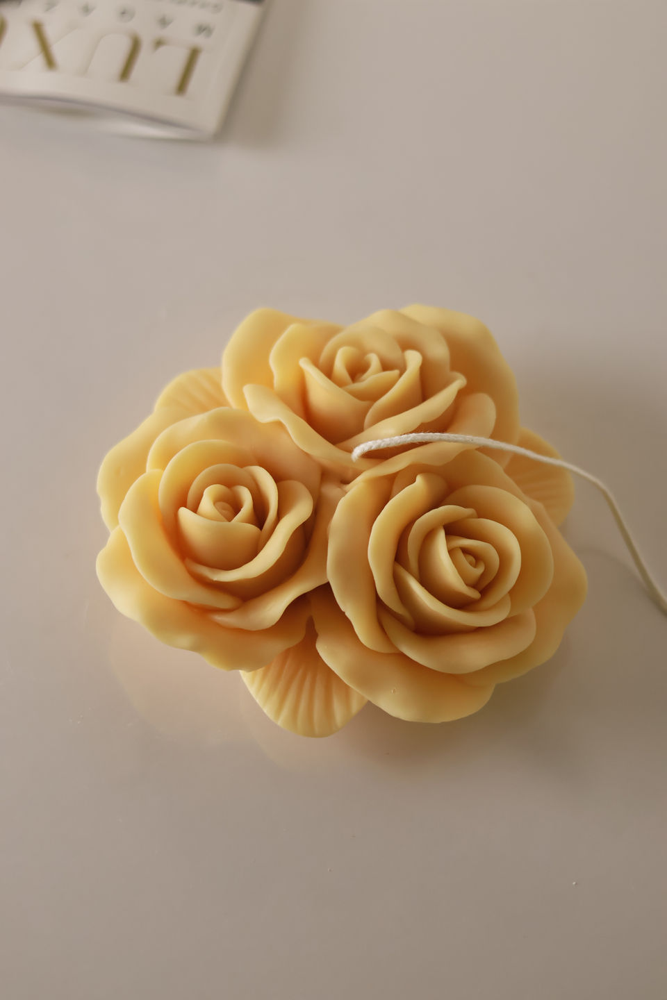 Flower wax sculptures