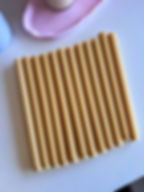 Ribbed taper candles