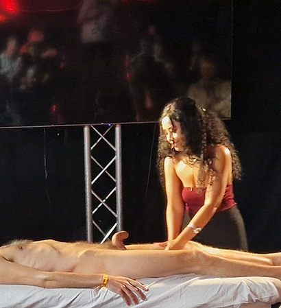 Maria giving lingam massage