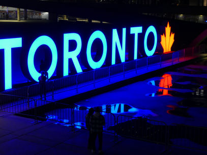 UNACTO Illuminates Nathan Phillips Square in commemoration of the annual United Nations Day