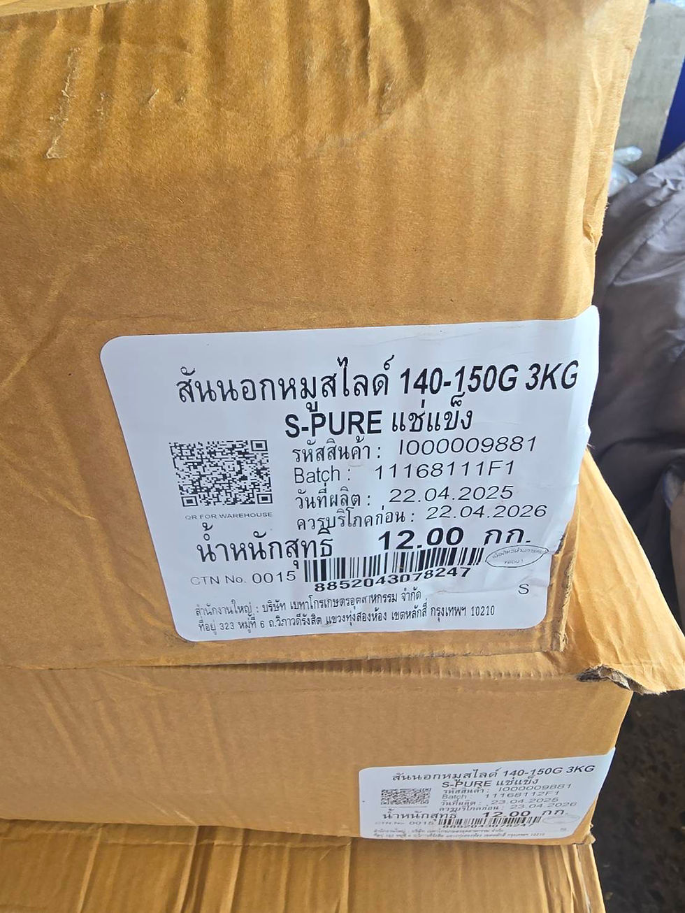 ภาพขนาดย่อ: สันนอกสไลด์เบทาโกร กก.ละ 113 บาท ลัง12โล สไลด์ชิ้นสเต็ก140-150g 