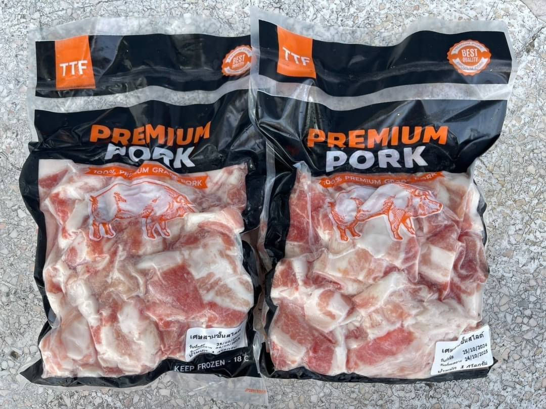 切片五花肉TTF 1000克 115฿