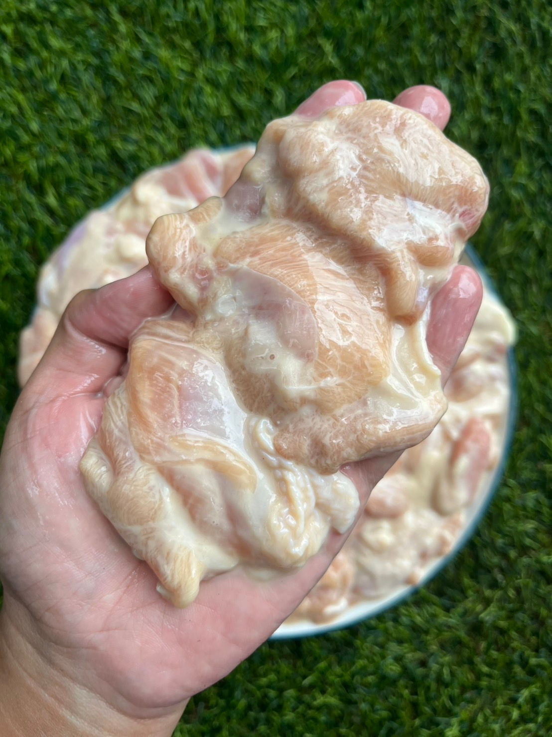 ไก่หมักหาดใหญ่มัดจุก (เนื้อสะโพก) 65฿