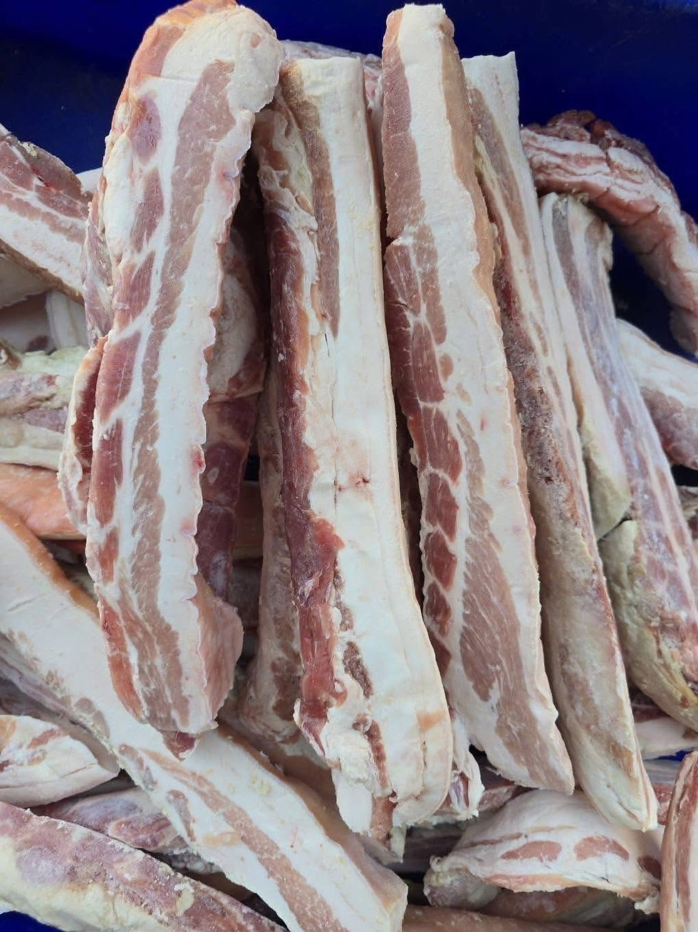 ภาพขนาดย่อ: สามชั้นท่อนถุงใส หิ้ว 5-8กก น้ำหนักชั่ง 80฿