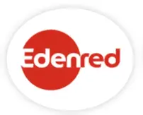 Logo de Edenred – multinacional que participó en programas de liderazgo y cultura de servicio empresarial.