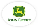 Logo de John Deere – empresa global que participó en programas corporativos de liderazgo y cultura de experiencia del cliente.
