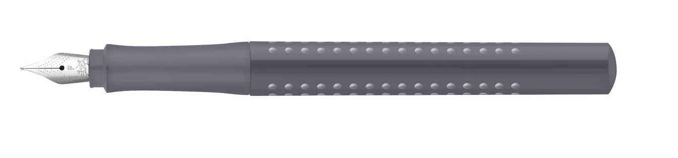 Penna stilografica Faber ambidestro pennino F grigia