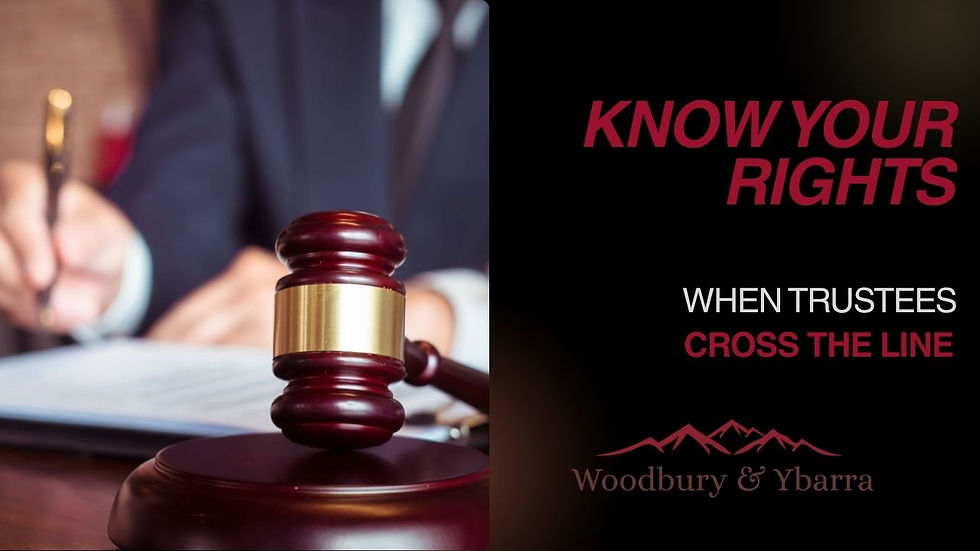 Can you sue the trustee of a trust