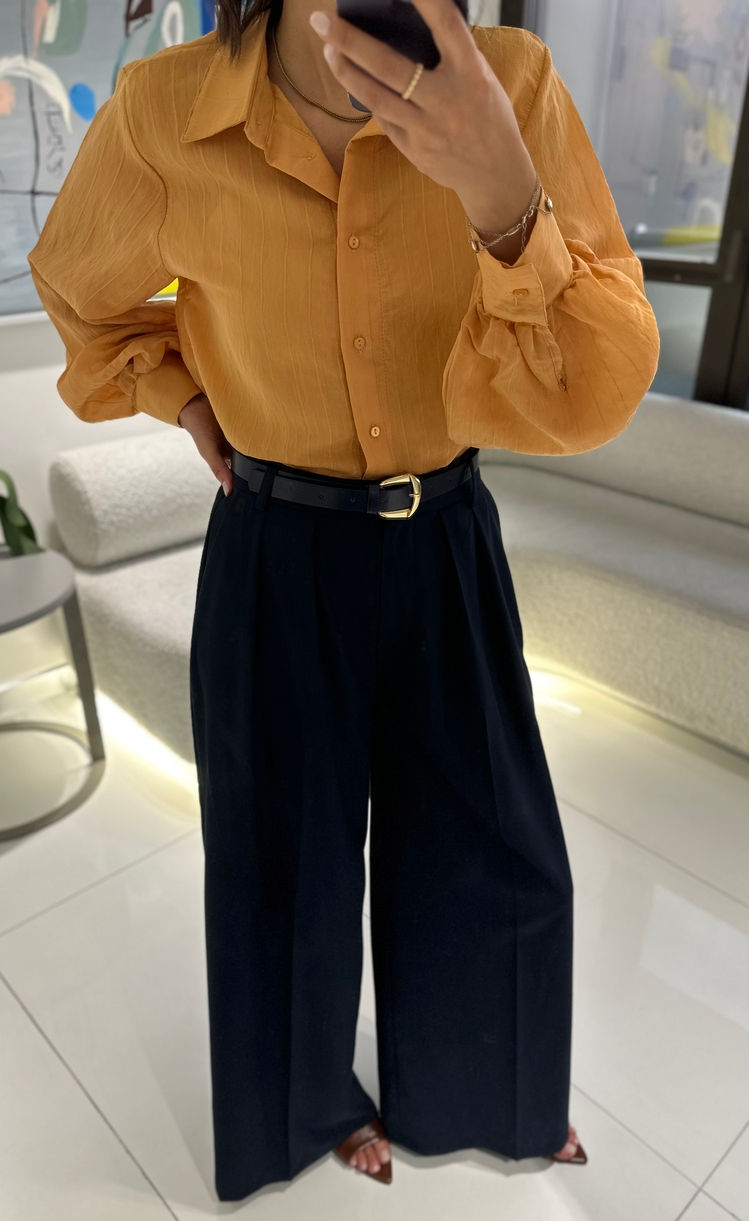 Küçük resim: Balon Kol Basic Gömlek