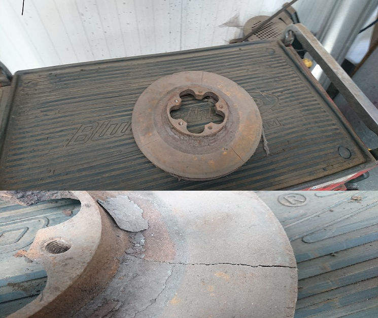 brake disk overskimmed