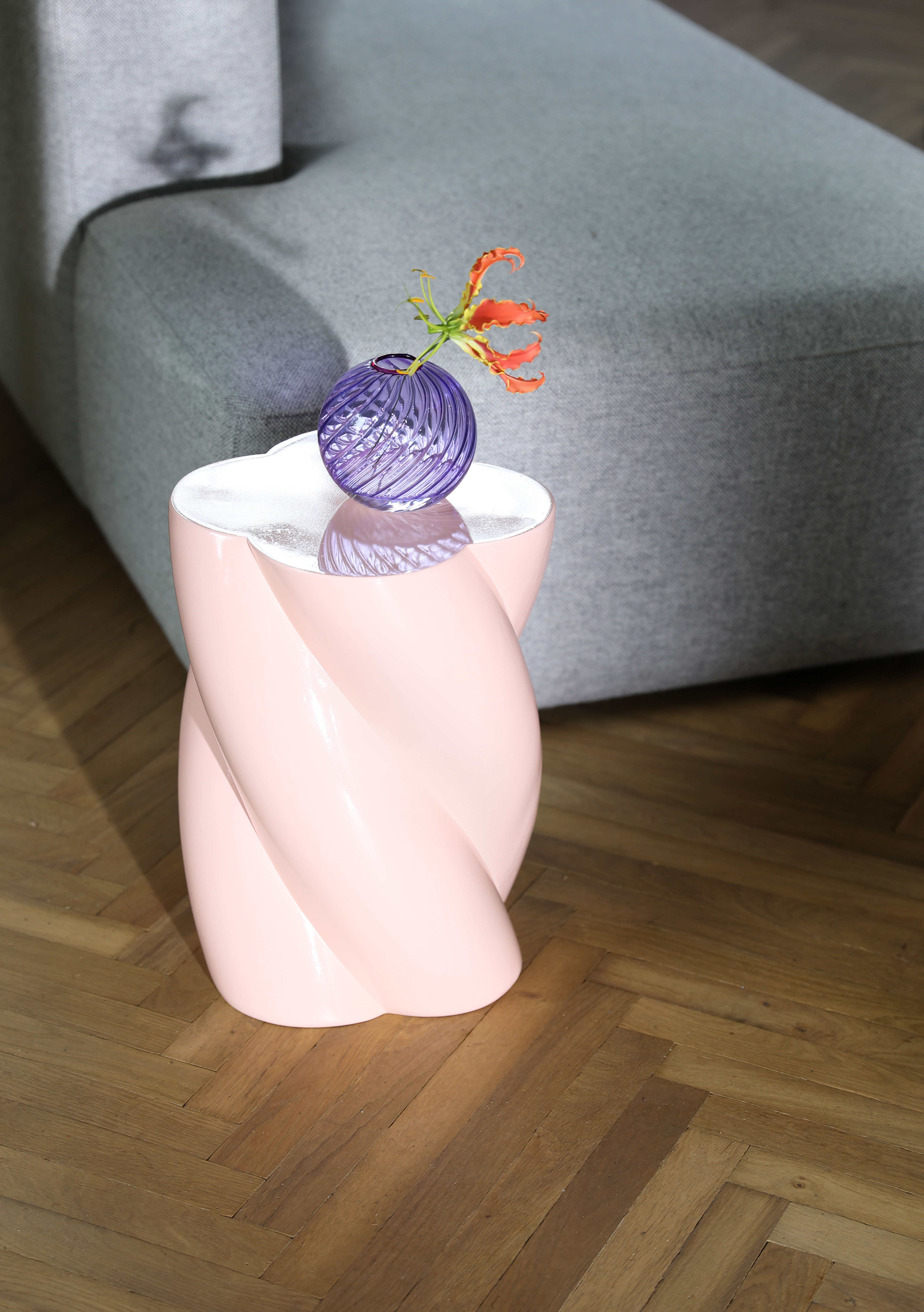 Marshmallow Side Table Pink