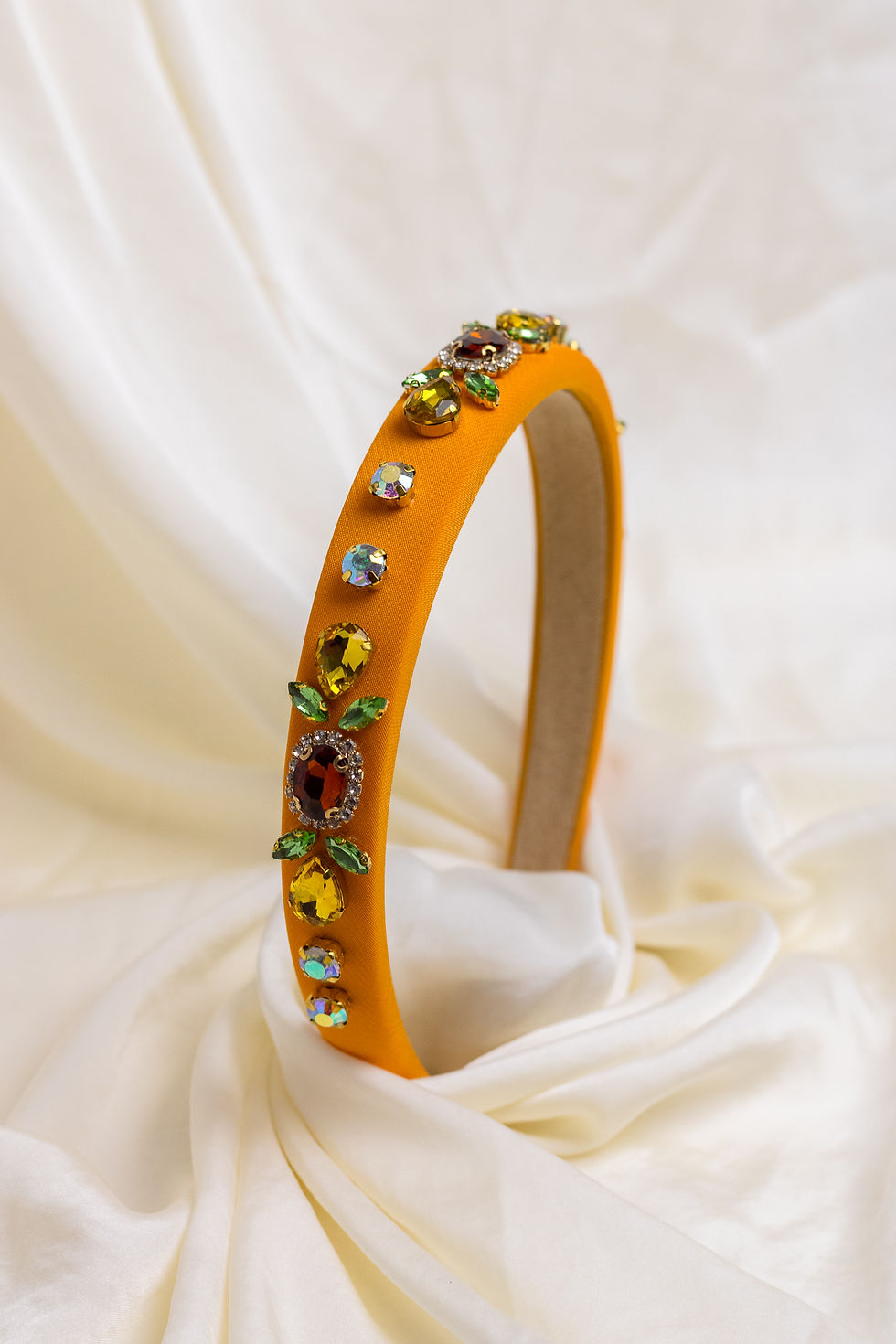 Thumbnail: Orange Embellished Padded Headband