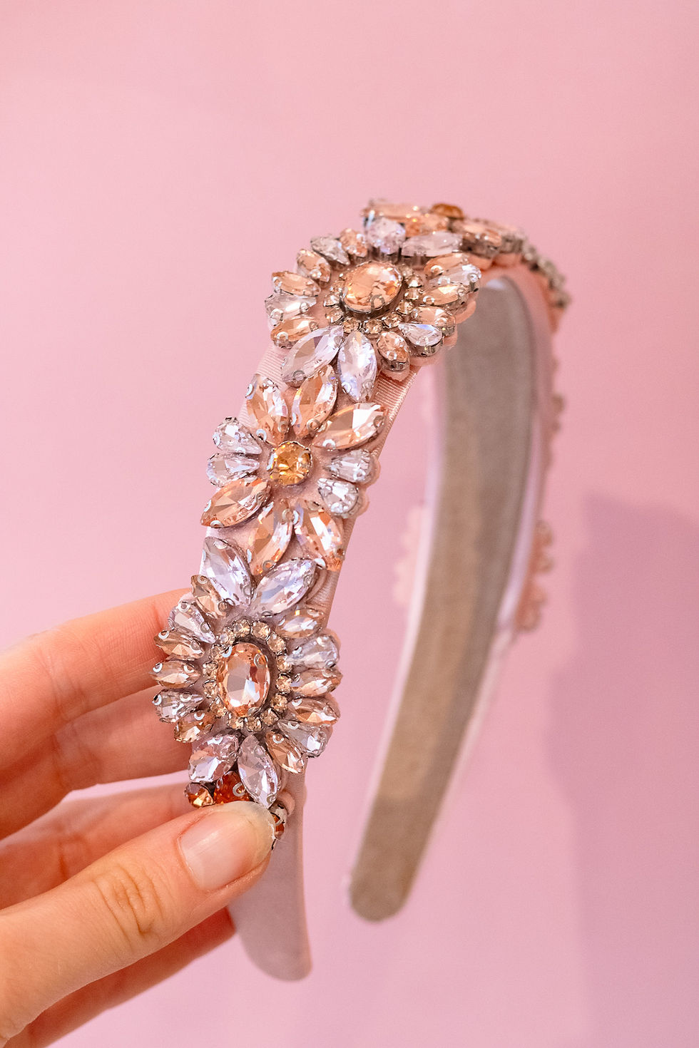 Thumbnail: Roze Strass Haarband