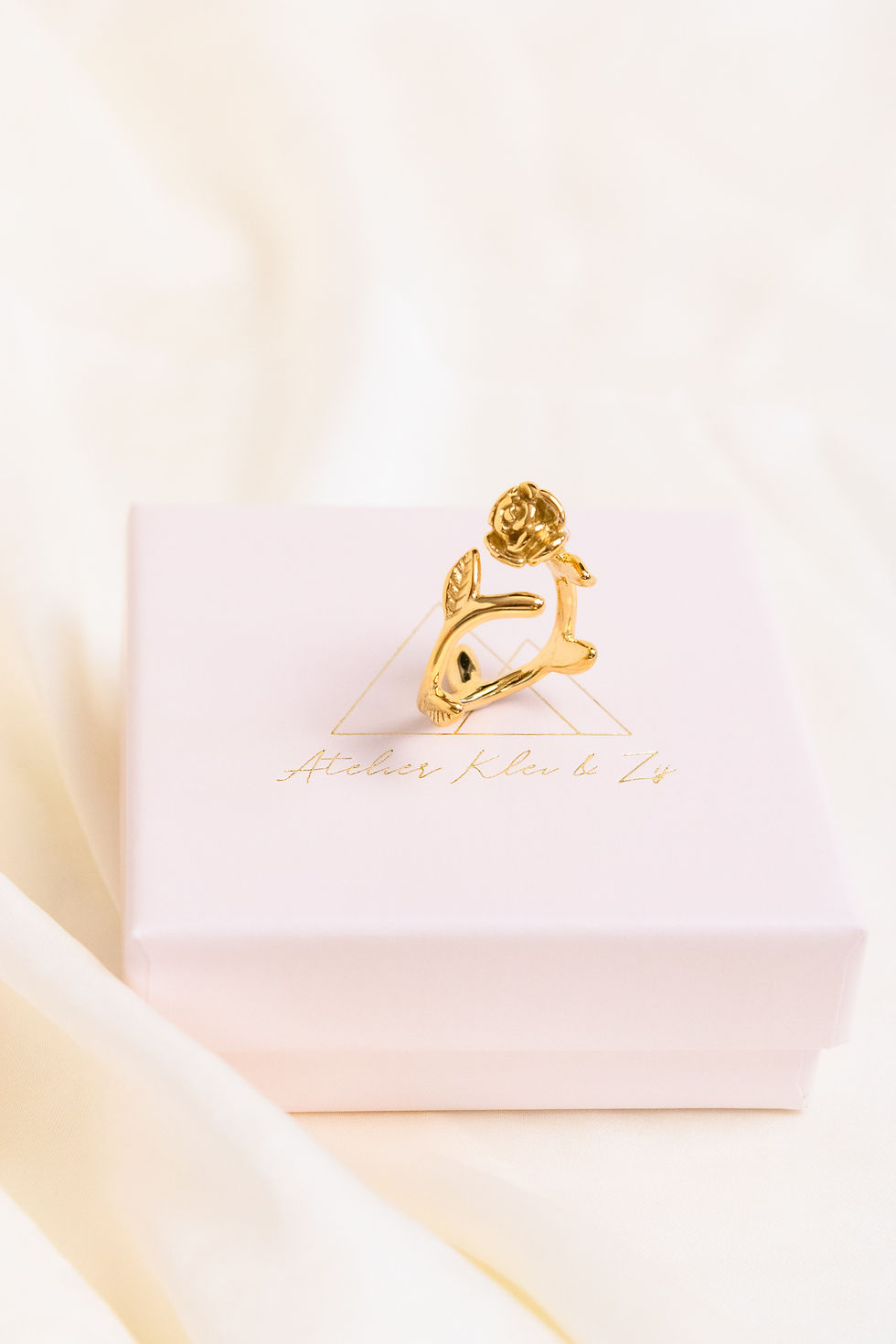 Thumbnail: Stainless Steel Rose Ring