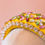 Thumbnail: XL Yellow Velvet Headband with Crystals