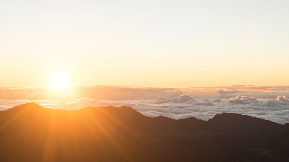 Sunrise over Haleakala in Hawaii's Maui