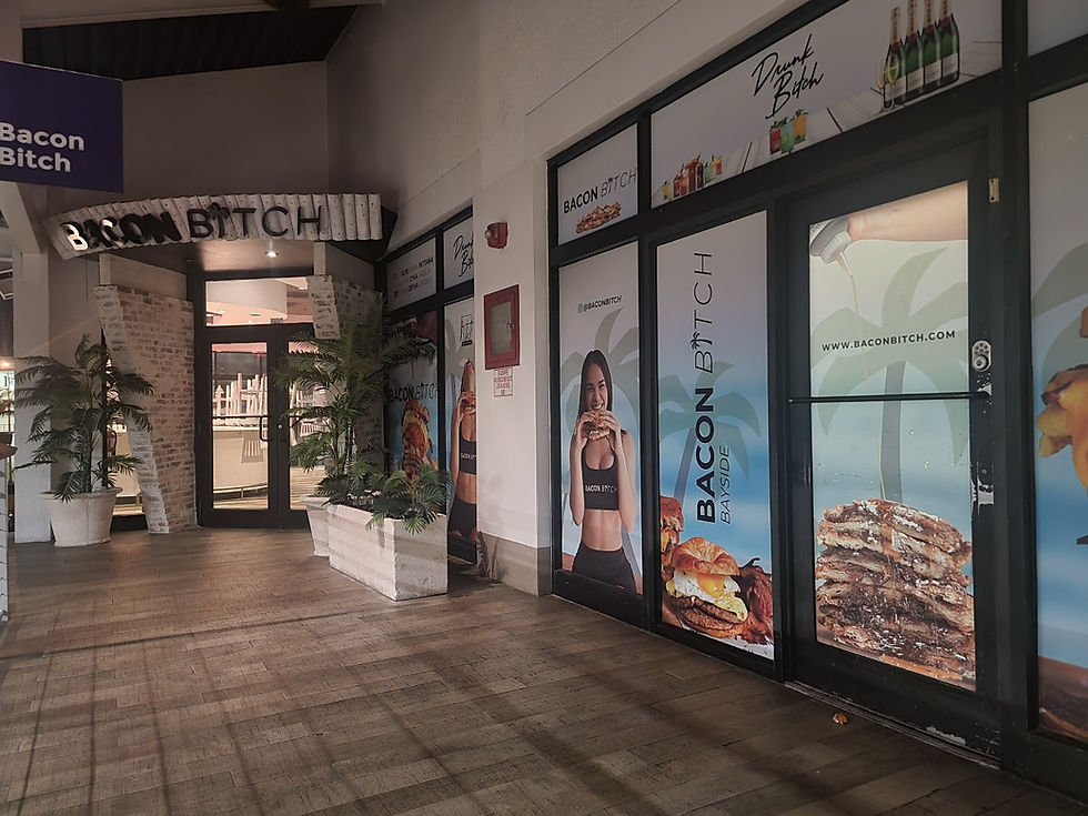 Welcome to Bacon Bitch in Bayside, Miami. A new take on breakfast and brunch in South Florida