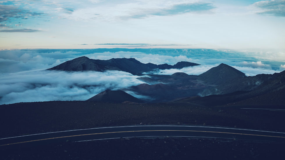 The road to the summit of Haleakala, Hawaii's Maui