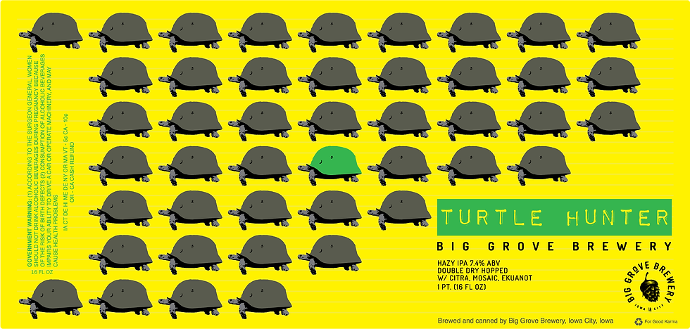 turtle hunter label