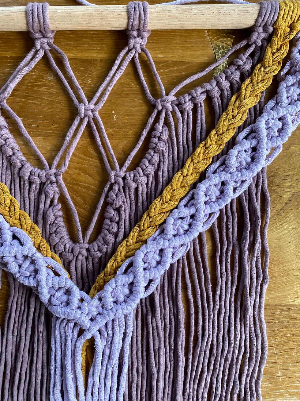 Thumbnail: Ombre Macrame Wall Hanging