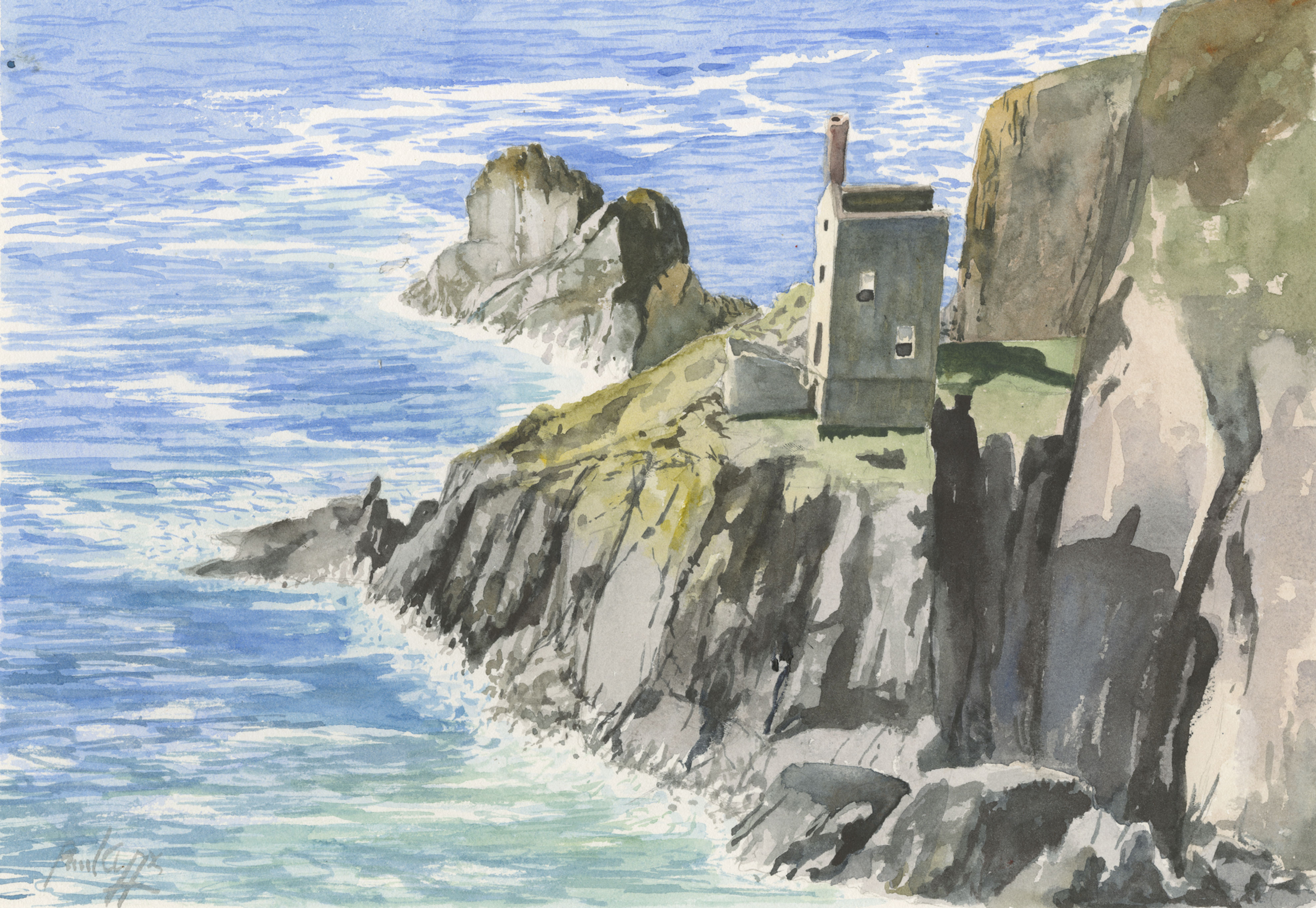 Crown mines at Botallack, Cornwall.