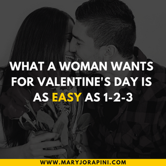 What a Woman Wants for Valentine's Day is as Easy as 1-2-3