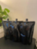 Thumbnail: Stand Up Spout Liquid Bag Flask Pouch With Cap ~ BLACK ~ 16oz