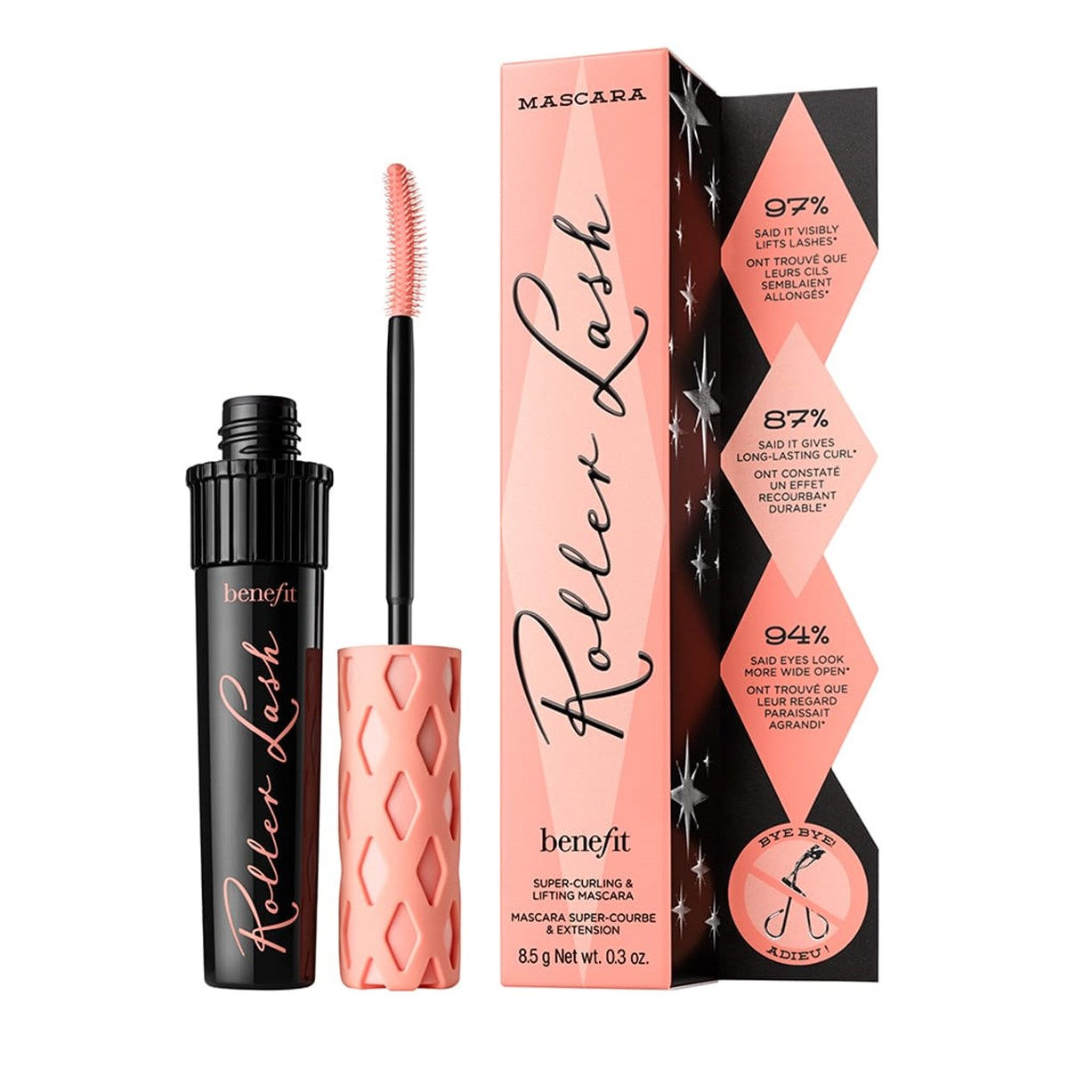 Benefit Roller Lash Super Curling & Lifting Mascara in Black 0.3 oz - New in Box